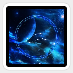 Zodiac constellation  gemini Sticker